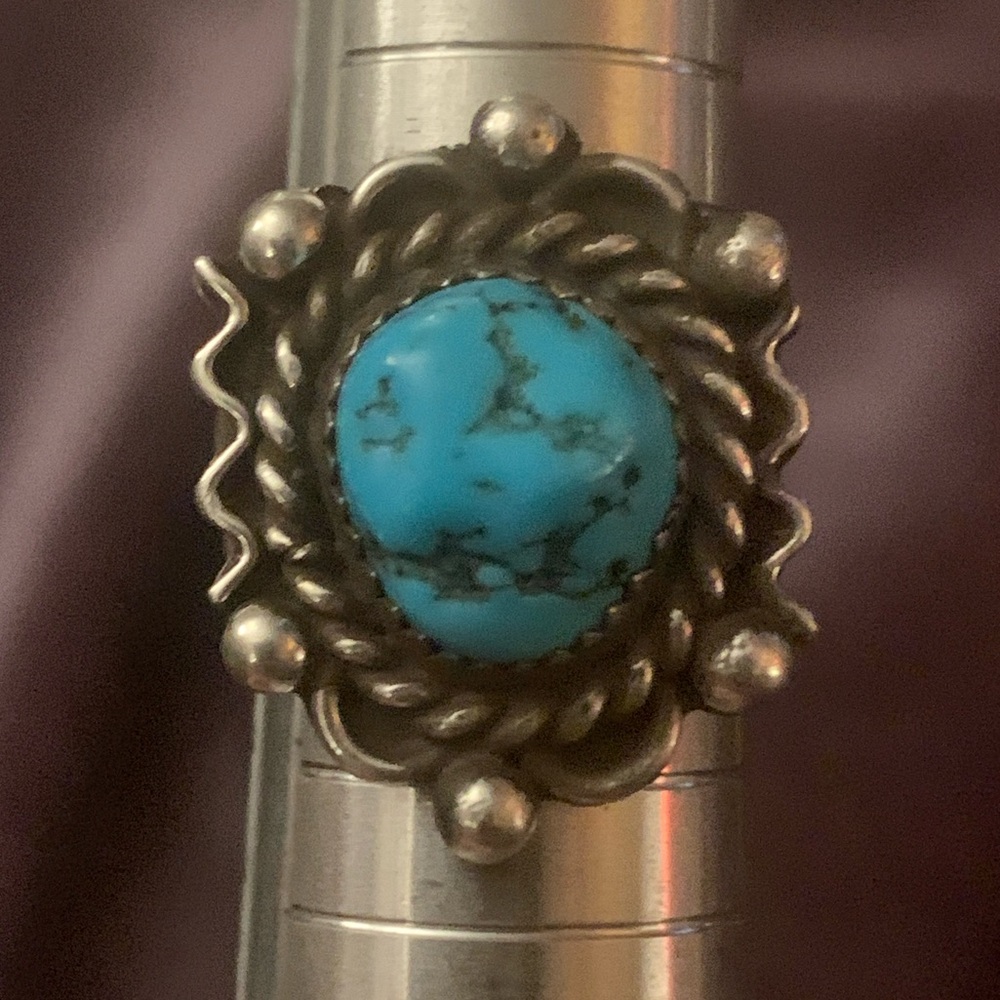 Vintage Navajo Turquoise Ring